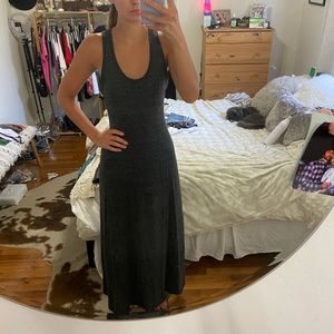 Grey, breathable maxi- sundress